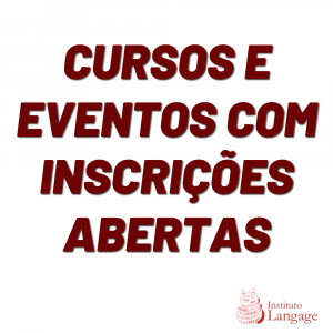 Cursos e Eventos com inscrições abertas